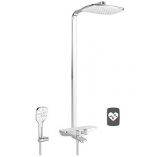 Emotion coloana de cada dus alb cu termostat Wellfit sistem - Hansa